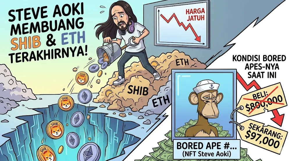 Pelajaran dari Selebritas: Steve Aoki Lepas SHIB & ETH di Tengah Kejatuhan Nilai NFT