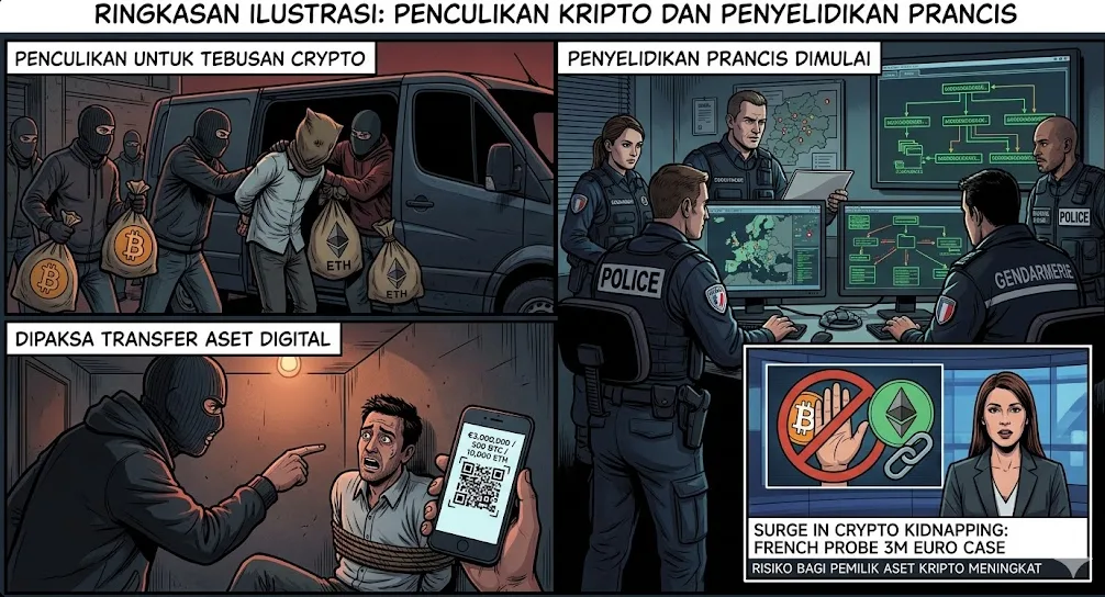 Investigasi Kriminal: Prancis Usut Kasus Tebusan Kripto €3 Juta