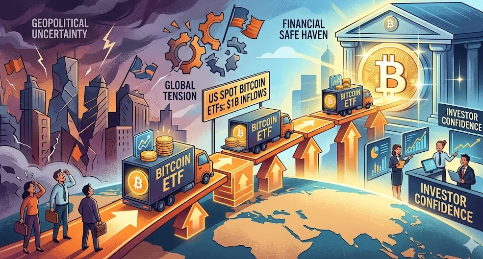 Analisis Arus Modal: ETF Bitcoin AS Cetak Inflow $1 Miliar