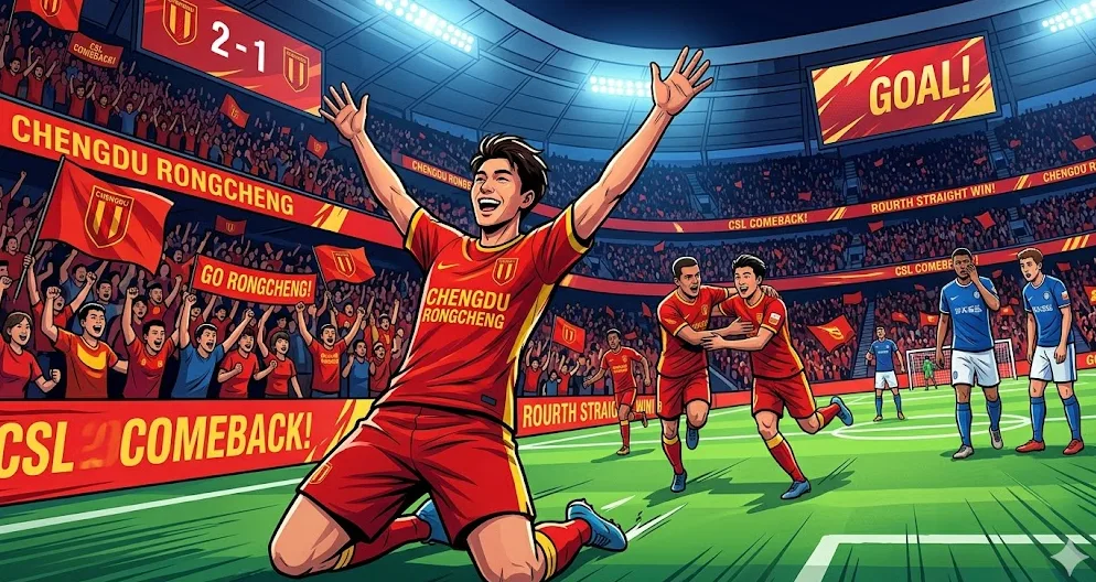 Olahraga: Chengdu Rongcheng Ukir Rekor 4 Kemenangan Beruntun Lewat Aksi Comeback