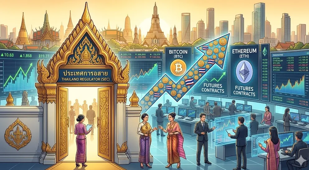 Regulator Thailand Pertimbangkan Ekspansi Perdagangan Berjangka Kripto dalam Proposal Aturan Terbaru