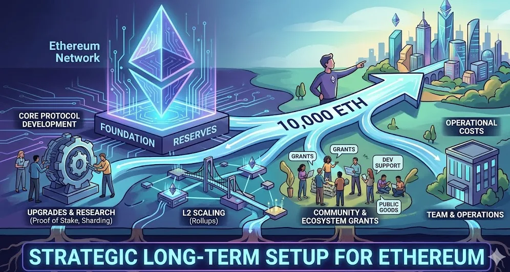 Ethereum Foundation Jual 10.000 ETH: Kedaulatan Pendanaan Ekosistem dan Arsitektur Strategis Jangka Panjang di Musim 2026