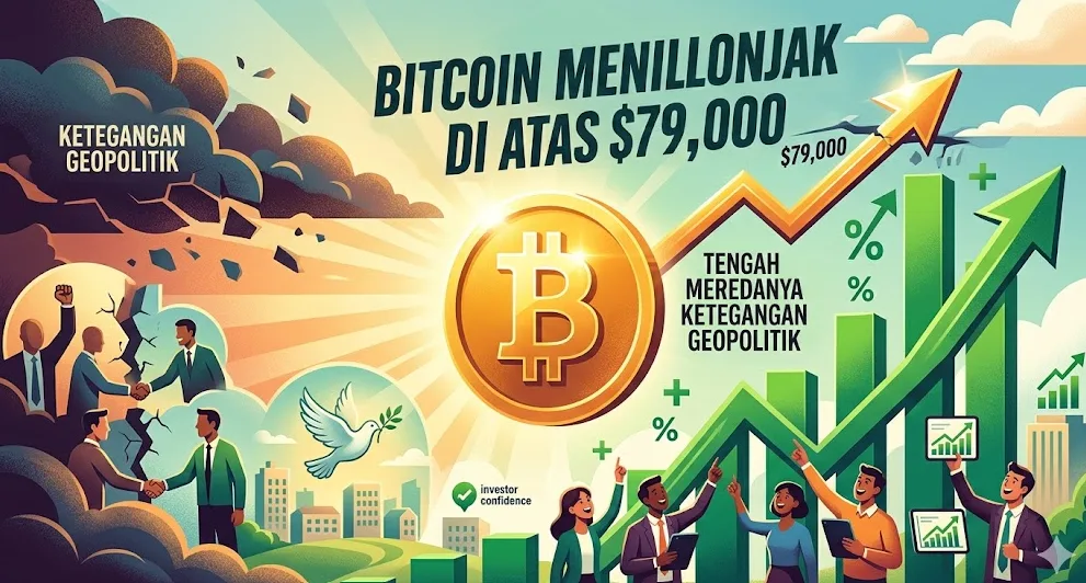 Penaklukan $79K: Bitcoin Melambung Pasca-Deeskalasi Geopolitik dan Kedaulatan Momentum Harga 2026