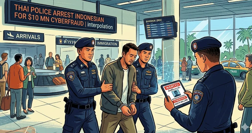 Operasi Lintas Batas: Kepolisian Thailand Tangkap Buronan Siber Indonesia Terkait Penipuan $10 Juta dan Kedaulatan Integritas Digital 2026