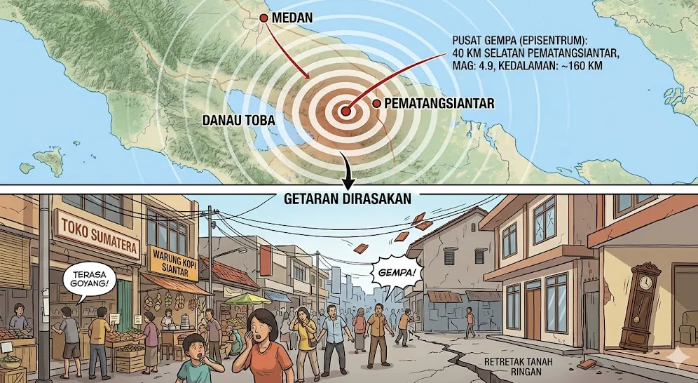 Guncangan Sumatera: Gempa Magnitudo 4,9 di Selatan Pematangsiantar dan Kedaulatan Mitigasi Tektonik 2026