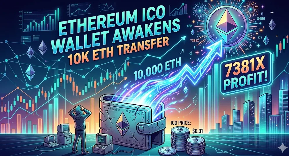 Kebangkitan Raksasa Tidur: Dompet Era ICO Ethereum Aktif Kembali, Cetak Keuntungan 7.381x Lipat dan Kedaulatan Warisan Digital 2026