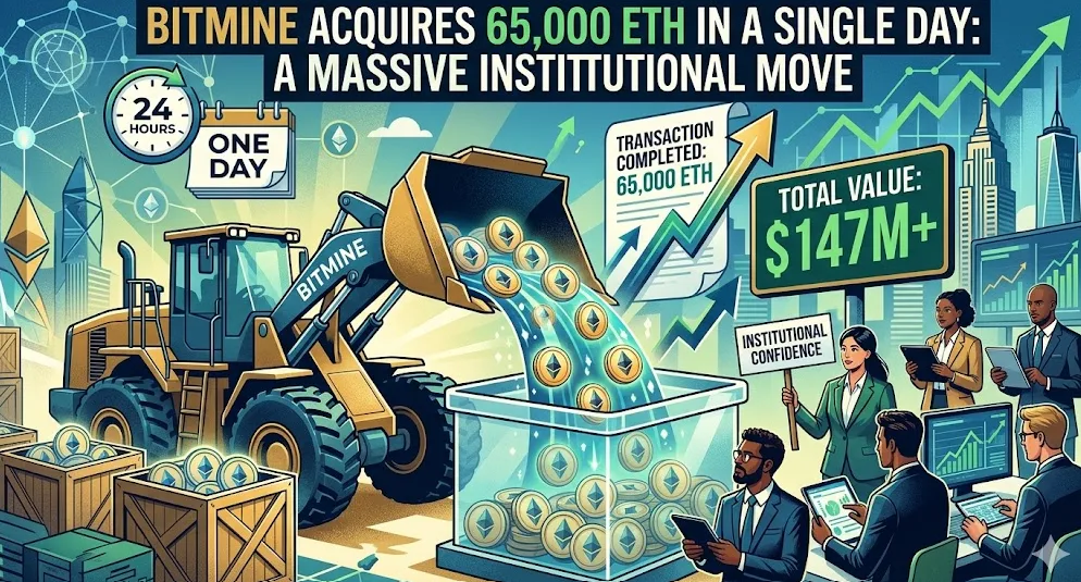 Akumulasi Masif: Bitmine Borong 65.000 ETH Senilai $147 Juta dalam 24 Jam, Sinyal Kuat Dominasi Institusi di Tahun 2026