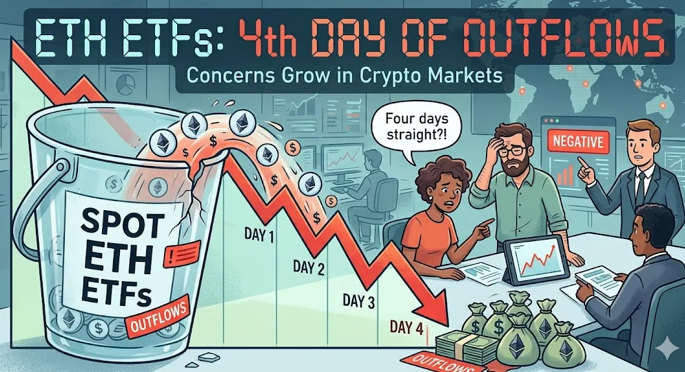 Sentimen Dingin: ETF Ethereum Spot Alami Aliran Keluar Empat Hari Berturut-turut, Pertegas Kedaulatan Manajemen Arus Modal Institusional