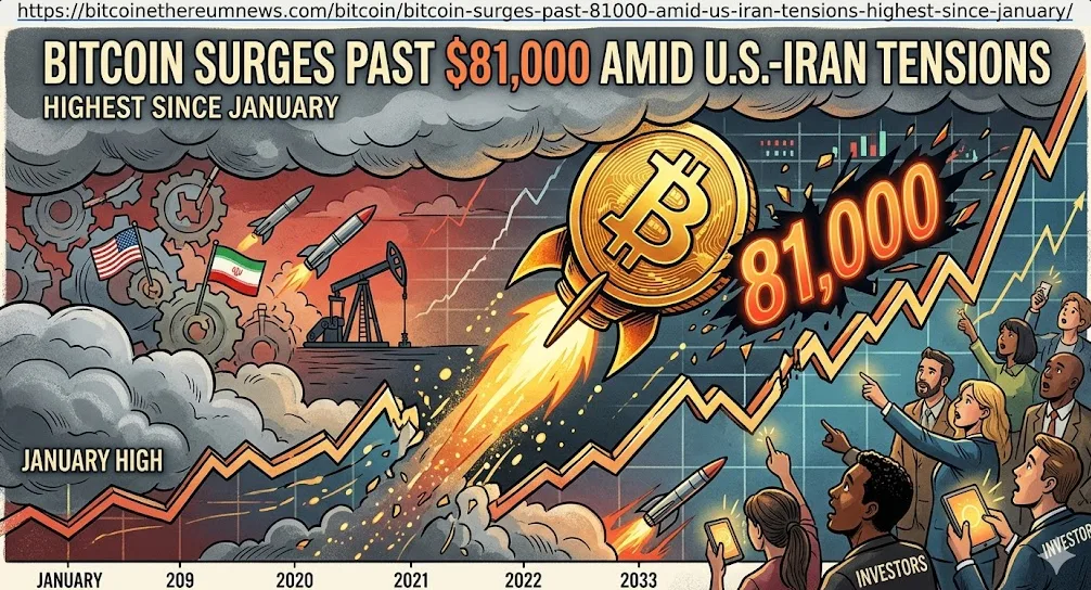 Safe Haven Digital: Bitcoin Tembus $81.000$ Akibat Konflik AS-Iran, Pertegas Kedaulatan Lindung Nilai Geopolitik