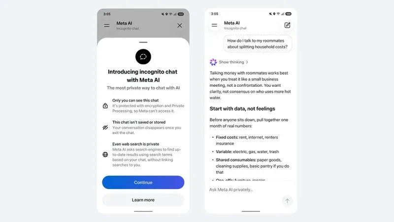 Meta Hadirkan 'Incognito Chat' untuk Meta AI: Terobosan Privasi Total di Tengah Gugatan Hukum OpenAI