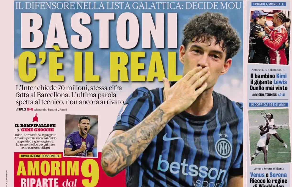 Inter Milan Pasang Harga 70 Juta Euro untuk Bastoni, Real Madrid Mulai Lirik