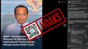 Klaim Video Viral Bahlil Umumkan Pertamax Rp10.500 Per Liter Hoaks, Ini Fakta Sebenarnya