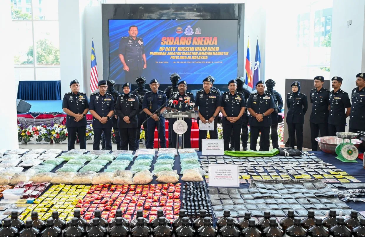 Geledah 6 Distrik, Polisi Malaysia Bongkar Sindikat Narkoba Berjuluk 'Datuk': 291 Tersangka dan Barang Bukti Rp21 Miliar