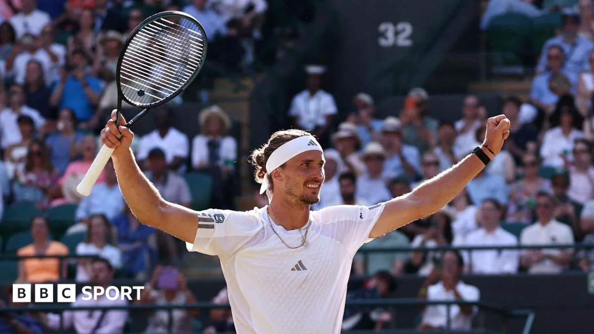 Zverev Akhiri Kutukan, Tembus Semifinal Wimbledon Usai Kalahkan Fritz yang Cedera