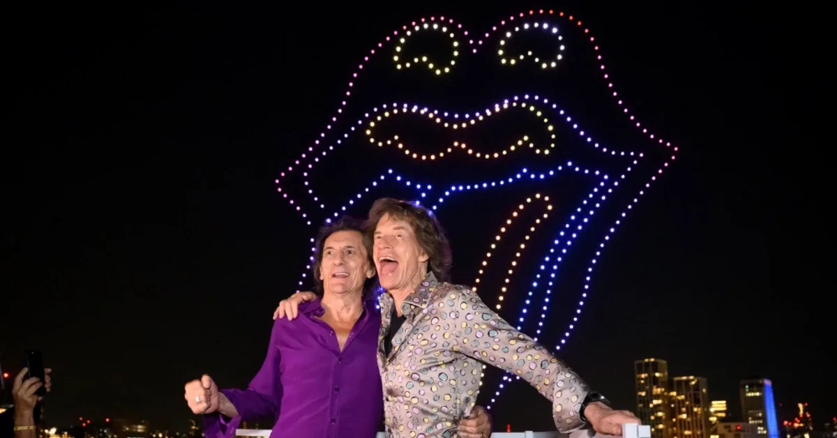 Rolling Stones Pesta Rilis Album ke-25 di London, Langit Dihiasi 500 Drone