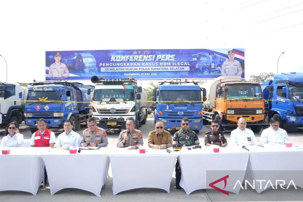 Polda Sumsel Sita 1,28 Juta Liter BBM Ilegal dalam 96 Kasus, 129 Tersangka Dibekuk