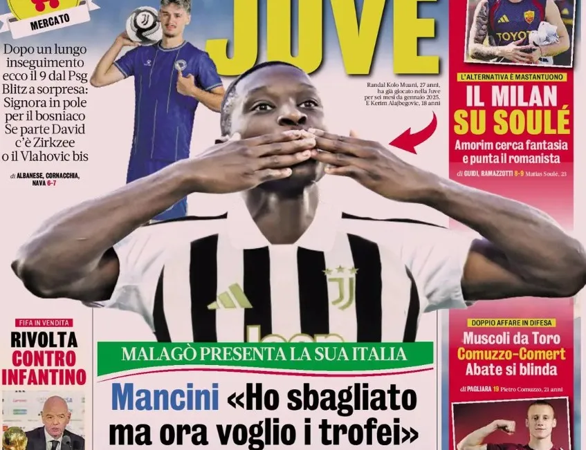 Pasar Transfer Memanas: PSG dan Juventus Saling Gebuk, Mancini Minta Maaf