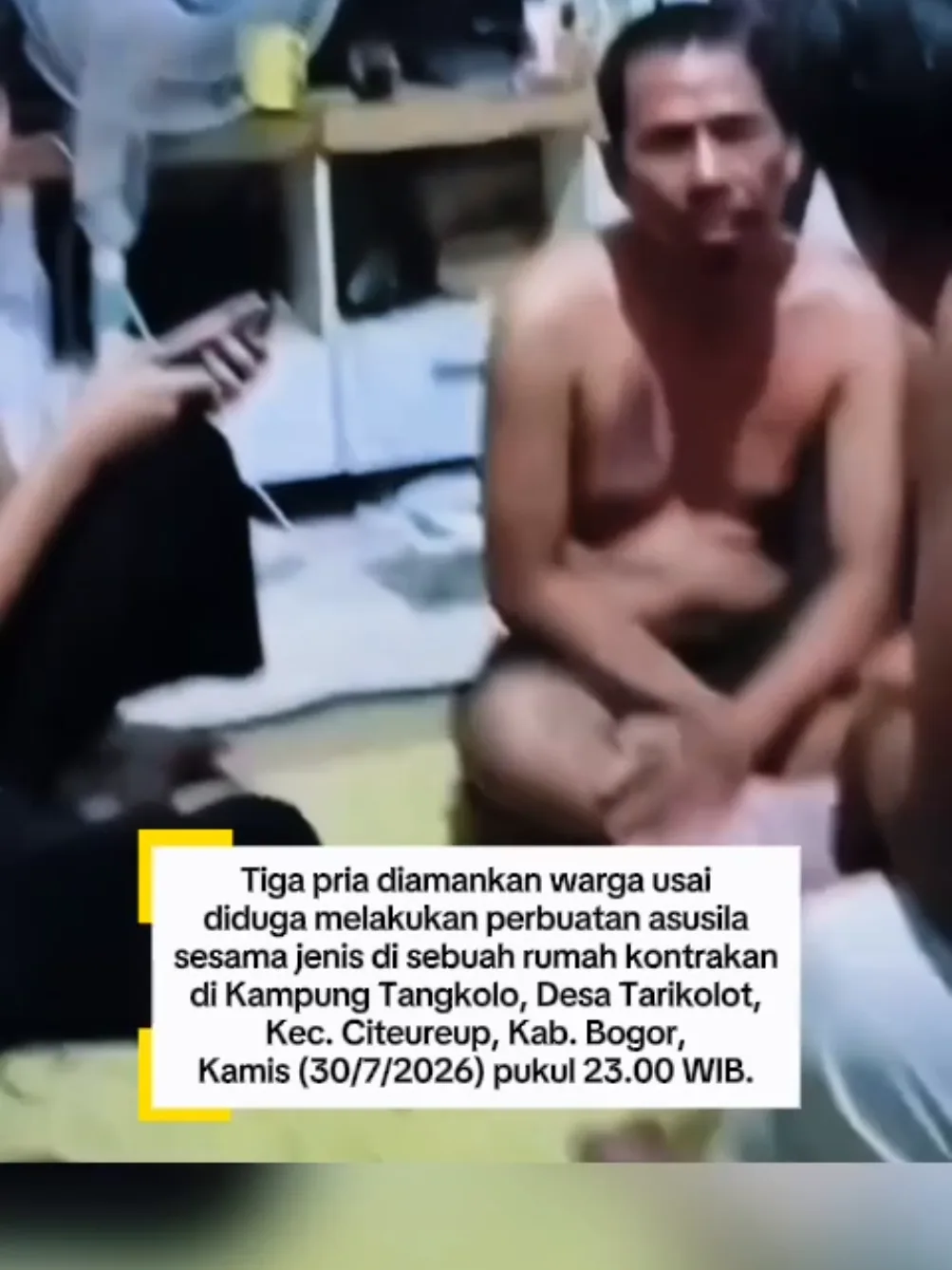 pria diamankan warga usai diduga melakukan perbuatan 4susila ses4ma jenis