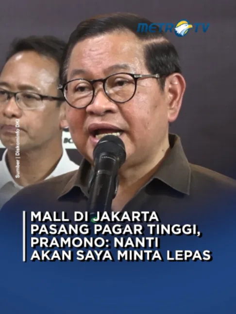 Gubernur DKI Jakarta Pramono Anung menanggapi pemasangan pagar tinggi