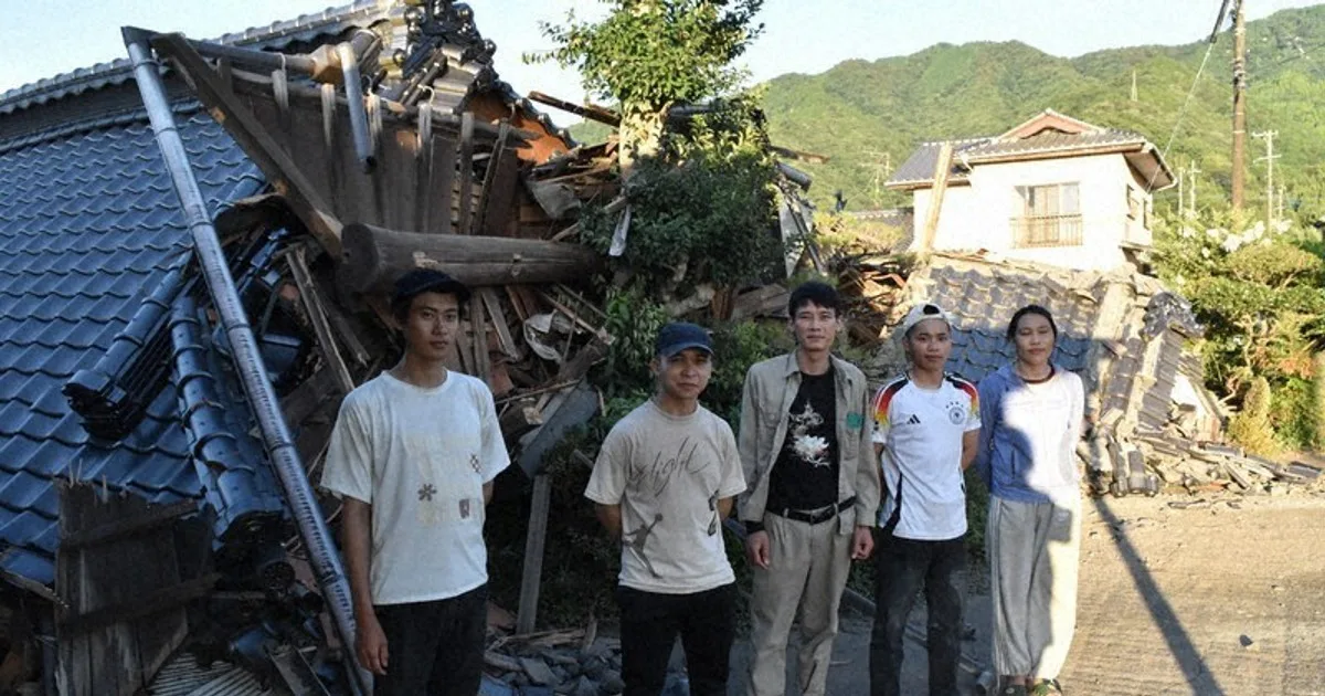 Gempa Kumamoto: Lima Pekerja Migran Vietnam Jadi Pahlawan Selamatkan Nenek 90 Tahun