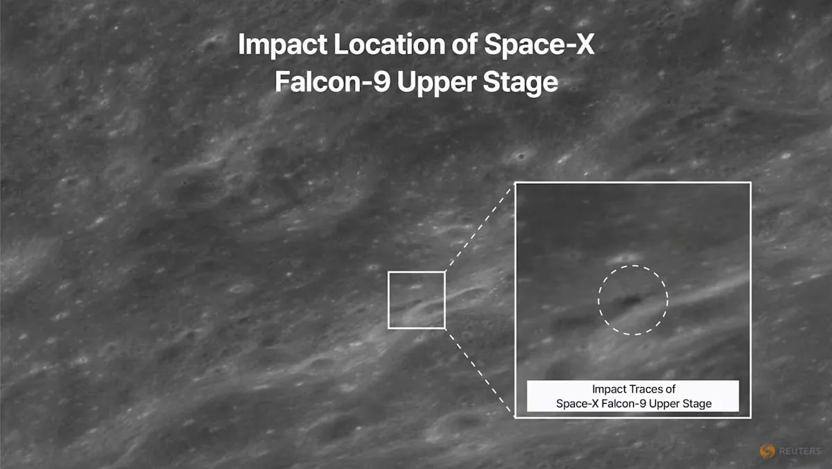 Roket SpaceX Jatuh ke Bulan: Tabrakan Tak Disengaja yang Bisa Mengubah Cara Kita Memantau Sampah Antariksa