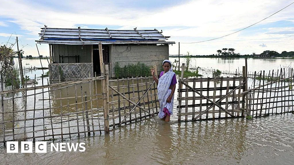 Banjir Assam: Rakit Batang Pisang Selamatkan Nenek 97 Tahun, 100 Tewas