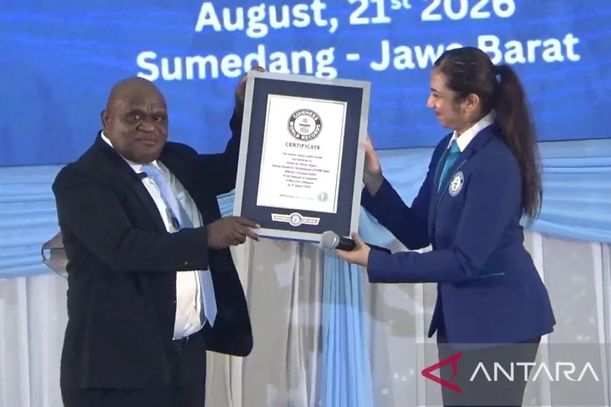 KemenHAM Ukir Rekor Dunia Guinness: 6.000 Orang Ikut Pendidikan HAM Terbesar