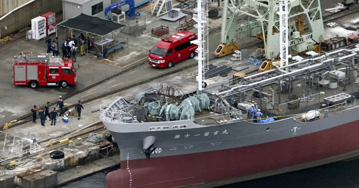Kebakaran Kapal Tanker di Jepang Tewaskan Satu Pekerja, Sembilan Luka-Luka
