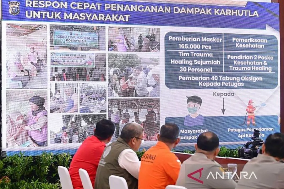 Prabowo Puji Sinergi Penanganan Karhutla Riau, Siap Tambah Helikopter Water Bombing
