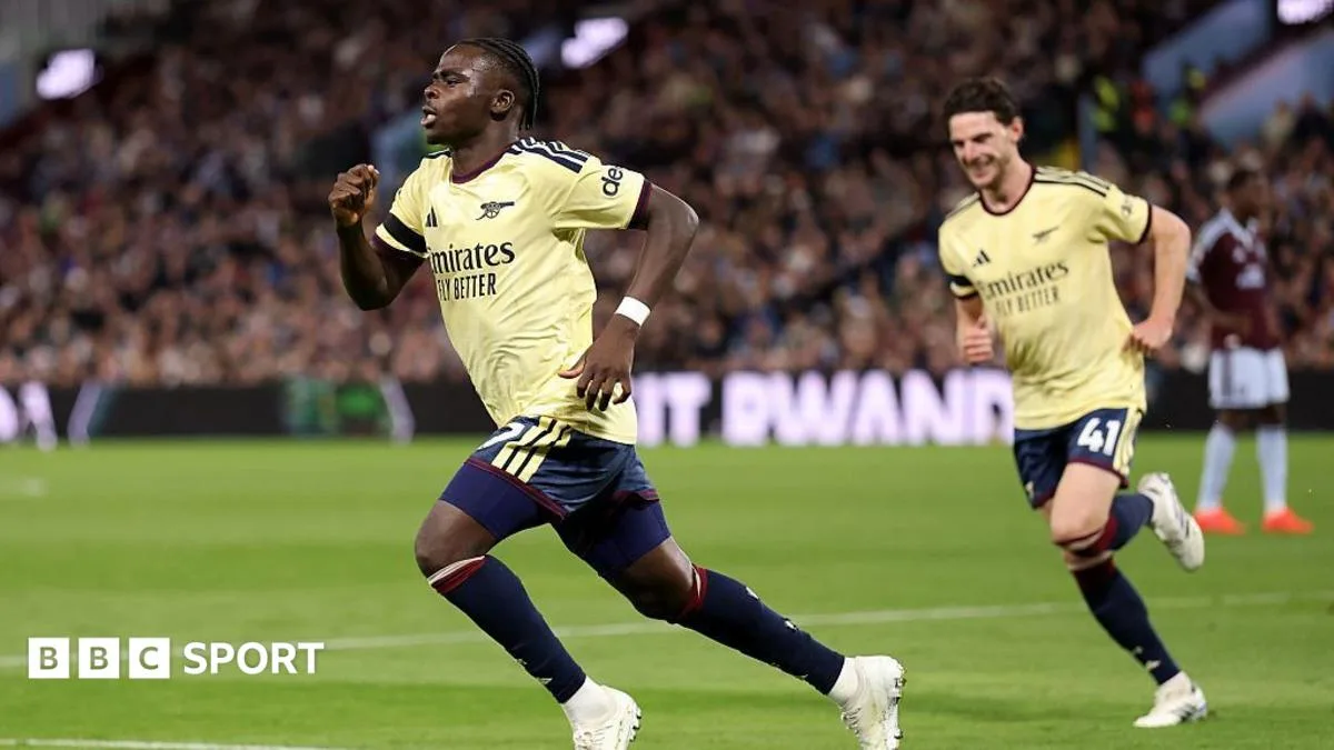Saka Bawa Arsenal Menang Tipis di Villa Park, Calafiori Jadi Sorotan
