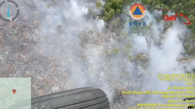 Kalbar Terbakar 48.536 Hektare, Helikopter Jepang Tak Bisa Terbang: Kabut Asap Lumpuhkan Operasi