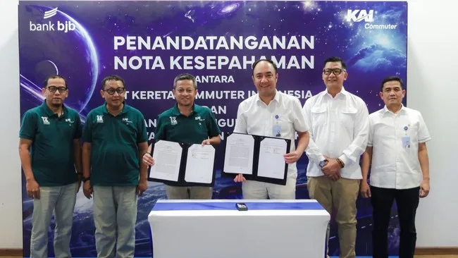 bank bjb dan KAI Commuter Jalin Kemitraan Strategis, Bidik Ekosistem Pembayaran Digital di Transportasi Publik