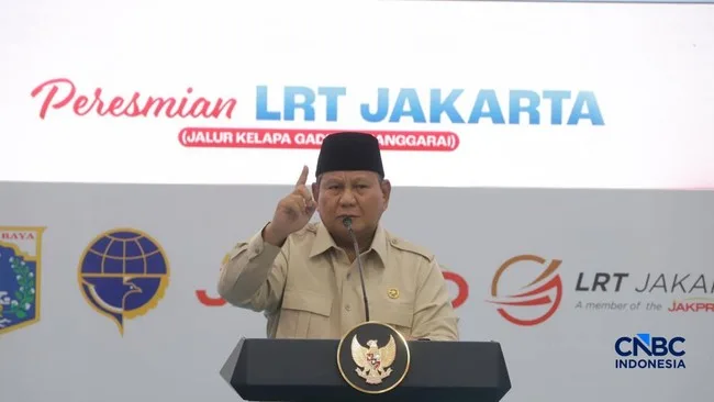 Prabowo: Elite Mutual Cooperation Is Key to Indonesia's Rise, Danantara Asked to Fund LRT