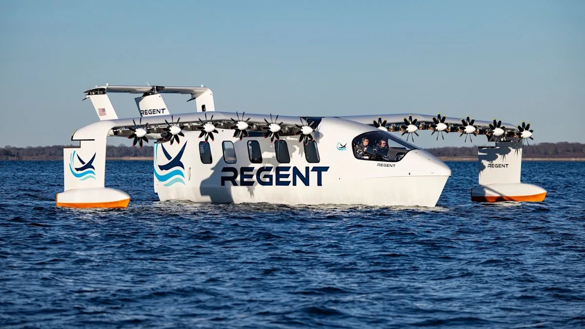 REGENT Uji Terbang Perdana Seaglider: Kapal Bersayap Listrik Siap Masuk Produksi