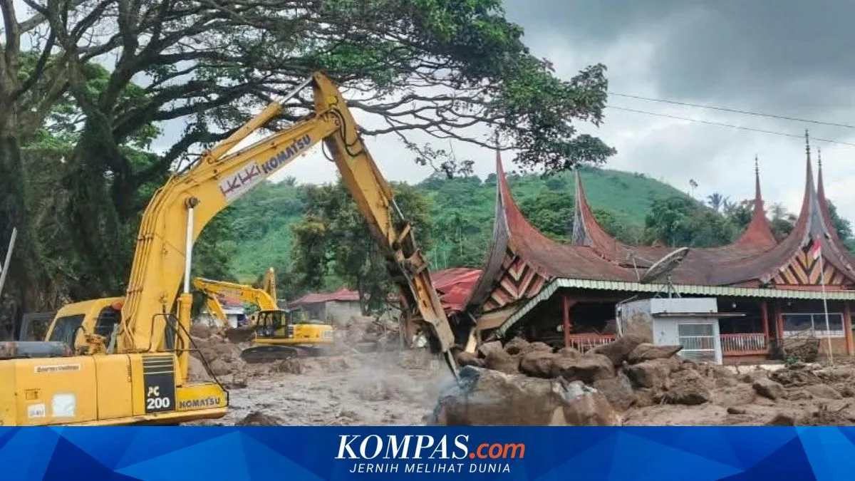 Solok Regency Races to Restore Access After Flash Flood, Public Service Tents Prepared