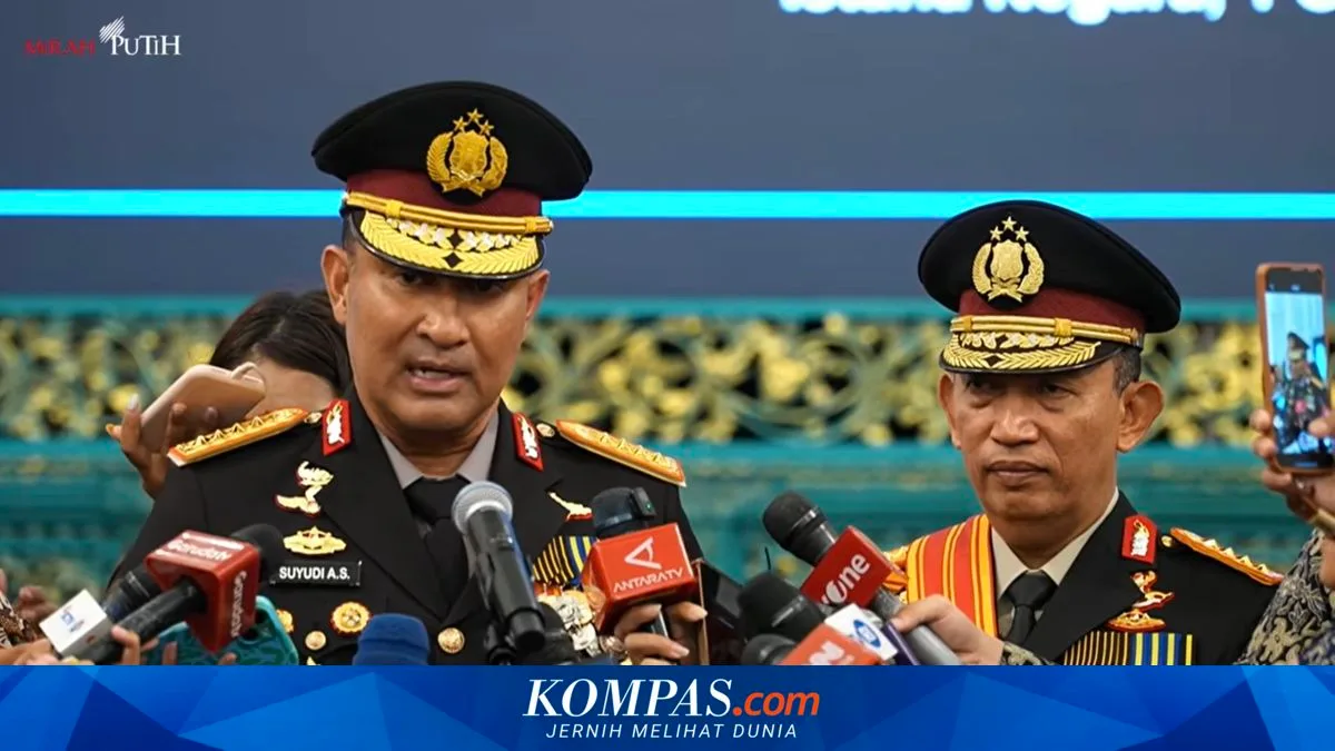 Kapolri Suyudi Lantik 27 Pejabat Polri Malam Ini, 19 Kapolda Diganti