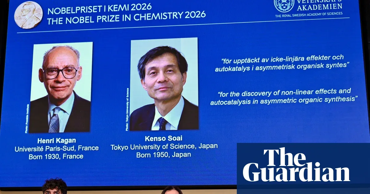 Nobel Kimia 2026 untuk Kagan dan Soai: Rahasia Molekul Cermin dan Masa Depan Obat