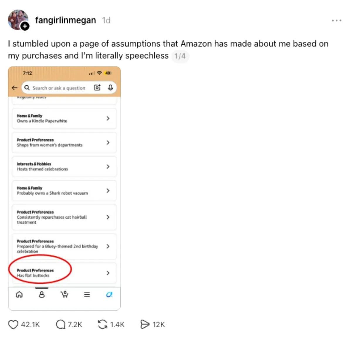 Fitur AI Amazon 'About You' Ramai Dikritik, Pengguna Ungkap Profil Aneh hingga Sulit Dimatikan