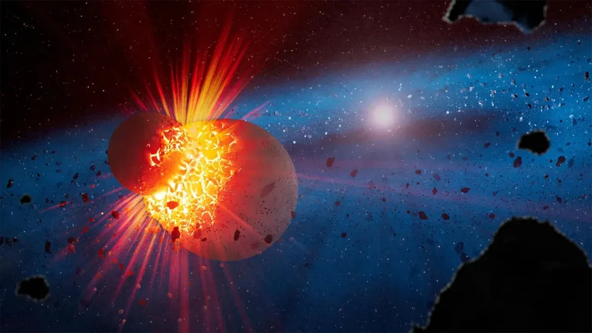 Teleskop Webb Ungkap Tabrakan Dahsyat Planet Muda, Jejak Asal-usul Bumi dan Bulan